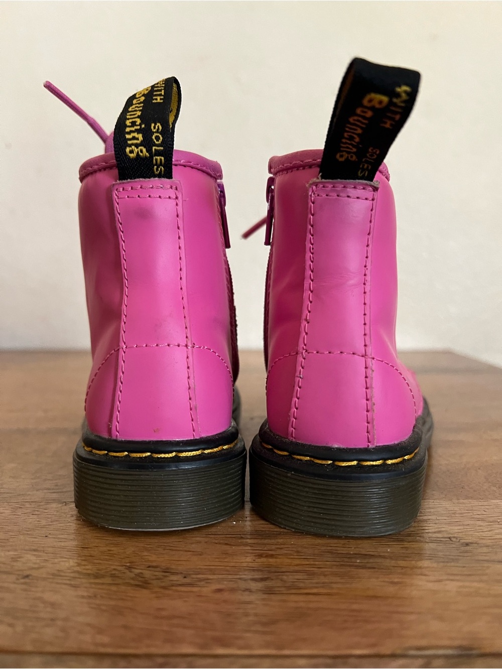 Dr.Martens 31285 Pink Lace Up Boots Size 8 - Picture 5 of 12